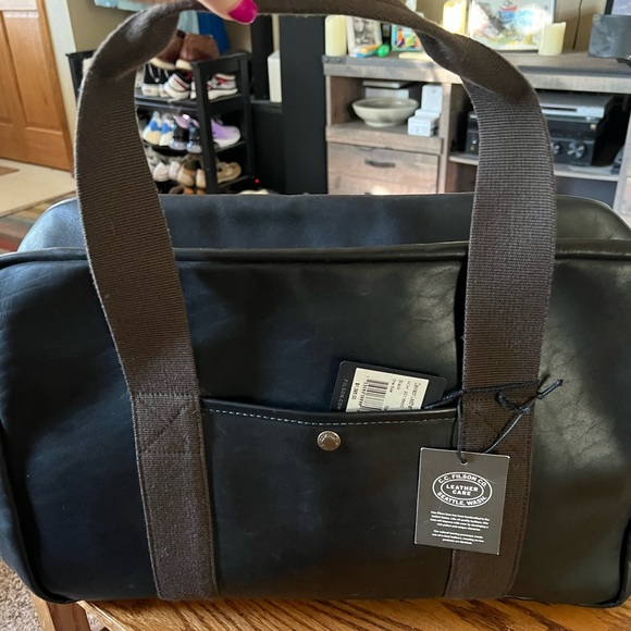 Filson Bags Filson Dawson Leather Duffle Black Standard Size Poshmark